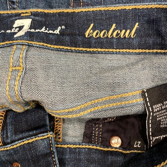 Seven for all man  kind midrise  bootcut Jeans size 27 - Picture 6 of 6